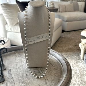 Timeless Silpada New White Freshwater Pearl with Sterling Silver Necklace